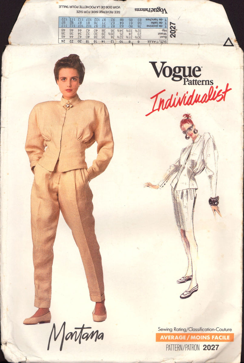 Claude offers Montana Vogue Pattern 2538 - uncut - sz. 8-10-12