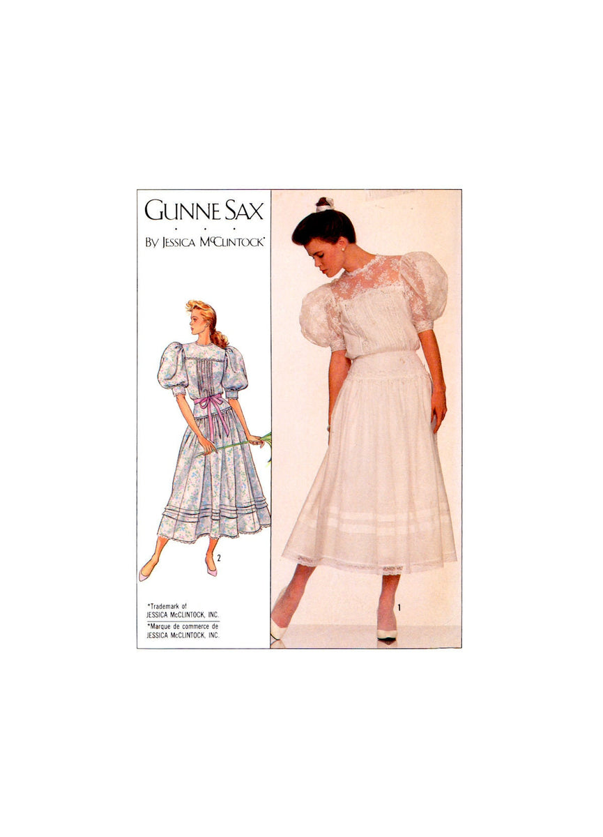 Simplicity Pattern 5491 Gunne Sax Jacket, Blouse and Skirt Misses size 8