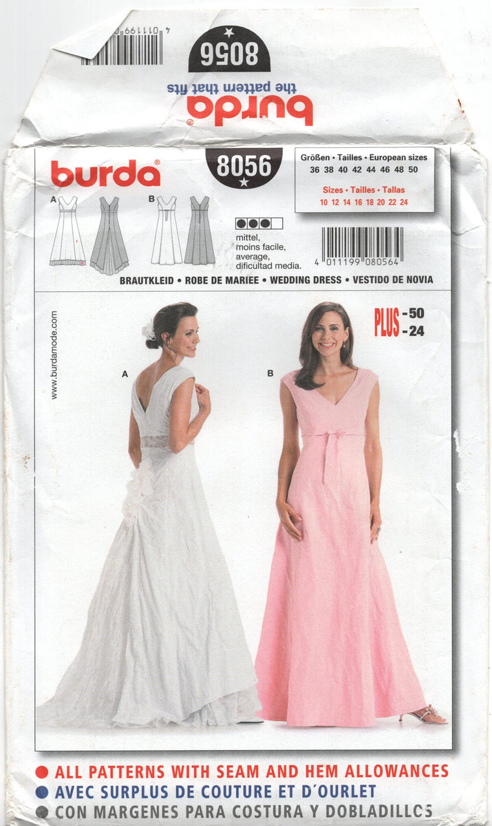 burda wedding dress