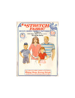 J&L 002 Sewing Pattern, T-Shirt For All The Family, Multi-Size, Uncut, Factory Folded