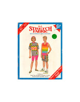 J&L 053 Sewing Pattern, Children's Tank Top, T-Shirt, Board Shorts and Bike Shorts, Size 2-12, Uncut, Factory Folded