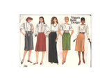 Vogue 1023 Sewing Pattern Skirts, Partially Cut to 14, Complete