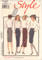 Style 1140 Sewing Pattern. Skirts, Size 10-16, Cut, Complete