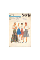 Style 1175 Sewing Pattern, Four-Length Skirt, Size 14, Cut, Complete