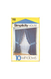 Simplicity 118 Sewing Pattern, Window Treatments, One Size, Uncut, Factory Folded