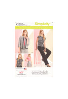 Simplicity 1202 Sewing Pattern, Top, Skirt, Pants and Jacket, Size 8-16, Cut, Complete