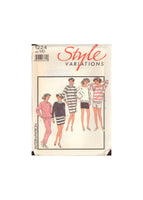 Style 1224 Sewing Pattern, Dress Or Top, Skirt, Pants or Shorts, Size 14-16, Uncut, Factory Folded