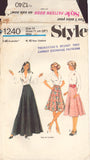 Style 1240 Sewing Pattern, Skirt, Size 14, Cut, Incomplete