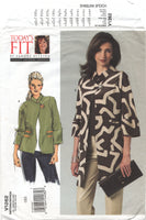 Vogue 1262 Sandra Betzina Loose Fitting Jacket, Uncut, F/Folded, Sewing Pattern Size 32-55