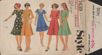 Style 1439 Sewing Pattern, Dress, Size 12, Cut, Complete