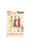 Style 1471 Sewing Pattern, Dress, Size 14, Neatly Cut, Complete