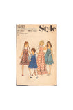 Style 1482 Sewing Pattern, Girls' Pinafore or Dress, Size 12, Cut, Complete