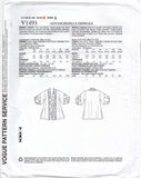 Vogue 1493 Koos van den Akker Elaborate Kimono Jacket, Uncut, F/Folded, Sewing Pattern Size 4-14