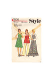 Style 1536 Sewing Pattern, Maternity Pinafore, Dress or Top and Blouse, Size 10, Cut, Complete