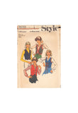 Style 1619 Sewing Pattern, Set of Waistcoats, Size 14, Partially Cut, Complete