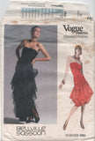 Vogue 1701 Bellville Sassoon Evening/Formal/Party Dress in Two Lengths, Uncut, F/Folded, or Cut, Complete Sewing Pattern