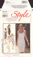 Style 1874 Sewing Pattern, Dress Size 6-12, Cut, Complete