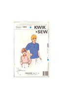 Kwik Sew 1885 Sewing Pattern Boys' Shirts Size 4-5-6-7 Uncut Factory Folded