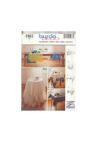 Burda 1983 Sewing Pattern, Table Linens, Uncut Factory Folded