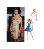 90s Sewing Pattern: Style 2000 Fitted, Panelled Dress in Two Styles, Uncut, Factory Folded, Size 6-16