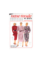 Neue Mode 20474 Sewing Pattern, Dress, Size 10-20, Uncut, Factory Folded