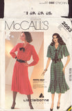 McCall's 2093 Sewing Pattern, Misses' Dress and Tie, Size 10-12-14, Cut, Complete