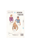 Kwik Sew 2103 Sewing Pattern, Misses' Top, Size XS-S-M-L-XL, Cut Apart, Complete