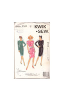 Kwik Sew 2143 Sewing Pattern, Dress, Size XS-XL, Uncut, Factory Folded OR Size 8-16, Neatly Cut, Complete