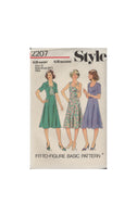 Style 2207 Sewing Pattern, Flared Dress, Size 12, CUT, COMPLETE