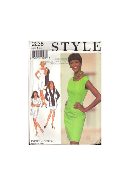 Style 2238 Sewing Pattern Jackets Dress Size 8-18 Uncut Factory Folded