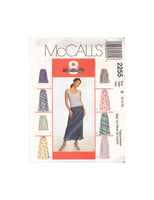 McCall's 2255 Sewing Pattern, 2-Length Skirt, Size 8-10-12, Cut, Complete