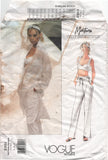 Vogue 2313 Montana Shirt, Bra Top and Pants, Uncut, F/Folded, Sewing Pattern Size 8-12