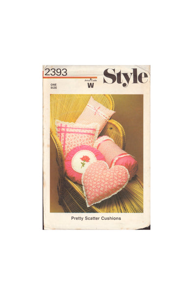 Style 2393 Sewing Pattern, Set of Scatter Cushions, Uncut, Factory Folded