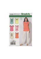 Simplicity 2599 Sewing Pattern, Women's Tops, Size 12-20, Cut, Complete