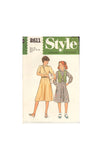 Style 2611 Sewing Pattern, Girls' Dress and Waistcoat, Size 10, Cut, Complete