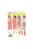 Simplicity 2618 Sewing Pattern, Women's Pants, Jacket or Vest, Scarf or Sash, and Knit-Dress and Top, Size 10-18, Uncut, Factory Folded