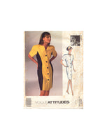 Vogue 2623 Sewing Pattern, Dress, Size 12-14-16, Cut, INCOMPLETE