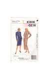 Kwik Sew 2713 Sewing Pattern, Women's Suits, Size XS-S-M-L, Cut, Complete