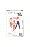 Kwik Sew 2748 Sewing Pattern Girls' Pants Shorts, Uncut, Factory Folded, Size 8-14