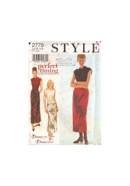 Style 2779 Sewing Pattern, Skirt with Overskirt, Size 8-14, Cut, Complete