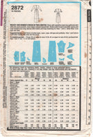 Style 2872 Cowl Neck Dress in Two Lengths, Uncut, Factory Folded, Sewing Pattern Size 20