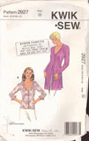 Kwik Sew 2927 Sewing Pattern, Blouses, Size XS-S-M, Cut, Complete