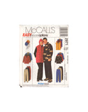 McCall's 2971 Sewing Pattern, Women's, Men's and Teen Boys' Jacket Or Vest, Top, Pants and Hat, Size Sm-Md-Lg, Uncut, Factory Folded