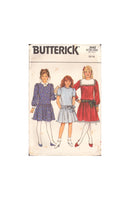 Butterick 3042 Sewing Pattern, Girls' Dress, Size 12-14, PARTIALLY CUT, COMPLETE