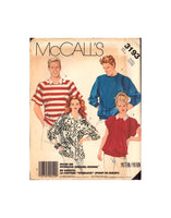 McCall's 3193 Sewing Pattern Men's and Teens' Top Size Small Uncut Factory Folded