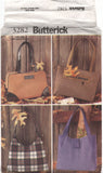 Butterick 3282 Handbags in Four Styles, Uncut, Factory Folded Sewing Pattern