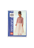 See&Sew 3367 Sewing Pattern, Girl's Cardigan, Top and Skirt, Size 7-8-10, Uncut, Factory Folded