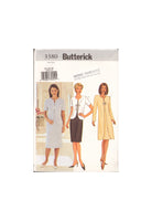 Butterick 3380 Sewing Pattern, Jacket and Dress, Size 14-16-18, Uncut, Factory Folded