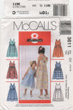 McCall's 3611 Girls' Summer Dress with Style Variations, Uncut, Factory Folded Sewing Pattern Size 7-10