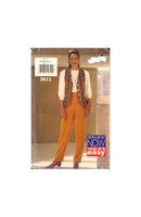 See&Sew 3611 Vest, Top And Pants, Uncut Factory Folded Sewing Pattern Size 6-14